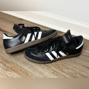 Adidas Samba Black/White Gum Sole - Men’s 8 (Women’s 9.5) - Excellent Condition